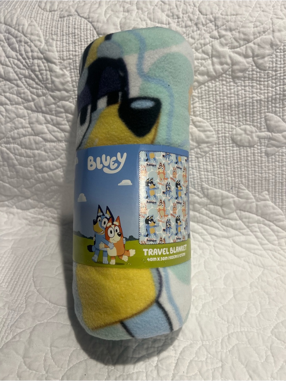 NEW, BLUEY Plush TRAVEL Blanket THROW 40" x 50" New